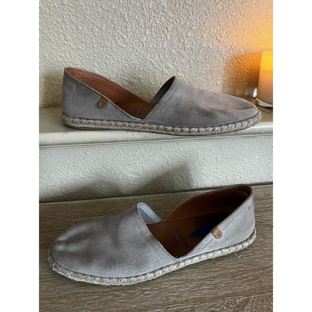 Verbenas Carmen Suede‎ Leather Slip On Flats Espadrilles Size 11 EU 41